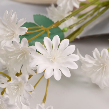Artificial "Chrysanthemum" premium, 3.5x62 cm, white-1