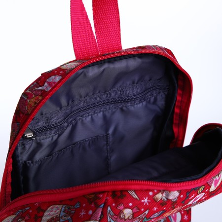 Baby backpack on lightning, 2 outer pockets, pink color-3