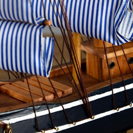 The ship "Pallas" is three-masted blue-white paprusa, 40*8*35cm-4