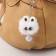 Fluffy on the ring "Star eyes with a bell" white 8.5x6x6 cm