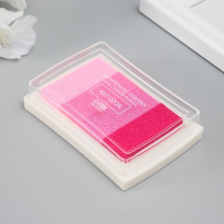 Stamping pillow 4 colors "Pink palette" 7.8x5.5x1.8 cm-1