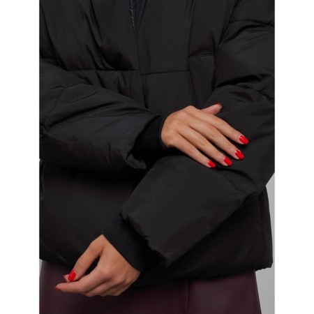 Winter jacket female, size 50, black color-12