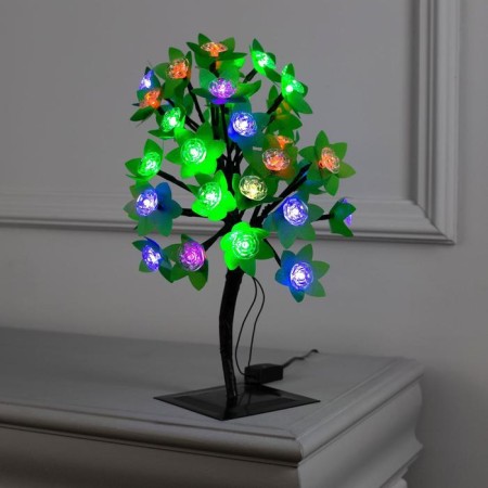 LED bush "Flowers" 30 cm, 32 LED, blinking, 220 V, glow of multi (RG/RB)