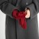 Gloves are female, dimensionless, without insulation, burgundy color