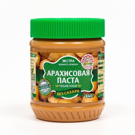 Arachic paste of the alphabet of Extra products, without sugar, 340 g