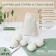 Balls for washing and drying linen, set 6 pcs, natural wool