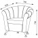 Bange "Laguna", 780 × 630 × 790 mm, velor, nut color