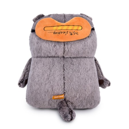 Soft toy "A cat-podgy in a sleep mask", 34 cm-3
