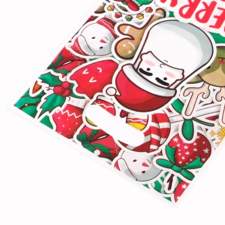 Gift package, from pearl film, "Santa team", 17x25 ± 1cm 30mkm-1