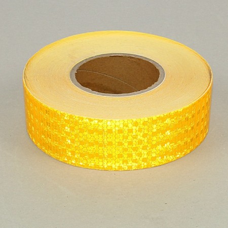 Reflective tape, self -adhesive, yellow, 5 cm × 45 m-1