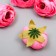 Budon on the leg for decoration "Pion charm" pink 3.5x3.5 cm