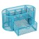 Chancellery trifle stand 9 departments, mesh metal, blue