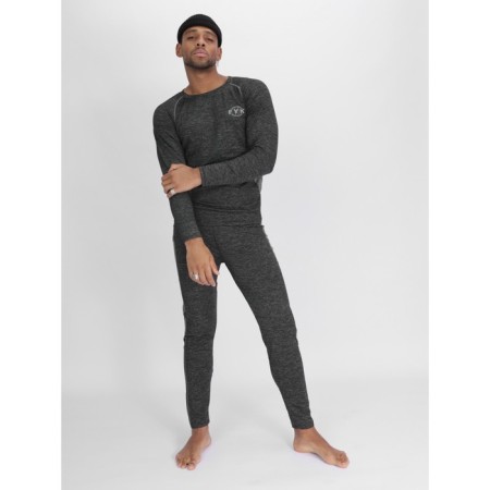 Male thermal underwear, size 50-52, dark gray color-10