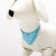 Collar with a scarf 32 x 1 cm, Osh 22-28, blue