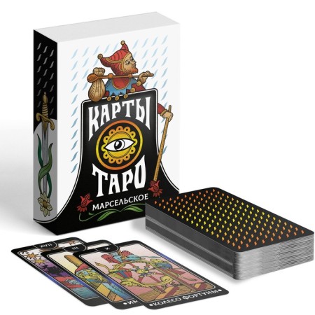 Tarot "Marseille", 78 cards (6x11 cm), 16+-1