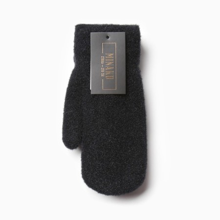 Women's mittens for claim Minaku smooth 22 cm black-3