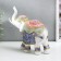 Polystone souvenir "Indian elephant in color blanket with patterns" 19.5x19.5x7.8 cm
