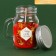 New Year's candle in a jar with a handle "Winter Patterns", the aroma of Babble Drama