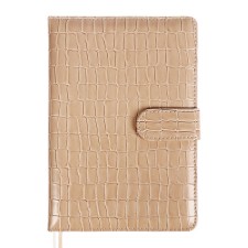 Dated diary 2025 A5 168 sheets, Devente.Barbara, a solid cover to leatherette with foam, praise, perforation, lies, block 70, beige, beige