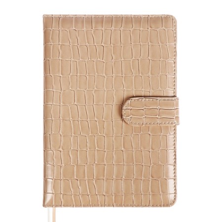 Dated diary 2025 A5 168 sheets, Devente.Barbara, a solid cover to leatherette with foam, praise, perforation, lies, block 70, beige, beige
