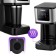 Coffee machine KitFort KT-7217, capsule, 900 watts, 1.25 l, black-silver