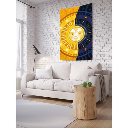 Decorative panel with photo printing "Daily changes", vertical, size 150x200 cm