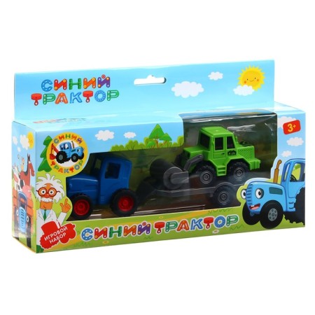 Game set "Blue Tractor" with a trailer-5