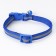 The collar is two -layer with fastx and a reflective strip, 30 x1.5 cm, blue