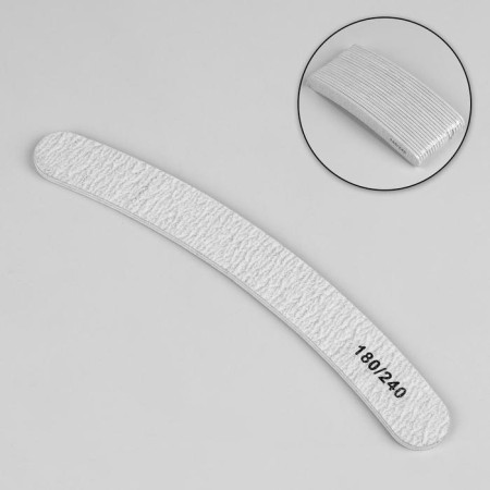File - emery, abrasiveness 180/240, 18 cm, packing 20 pcs, color gray-1