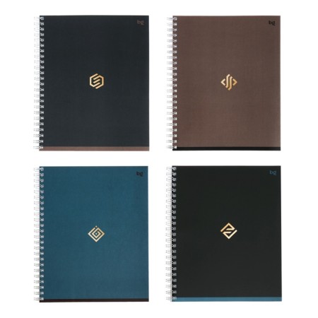 Notebook of 48 sheets, in a cage, on the crest "Monocolor Classics", cover shaking cardboard, VD-smoke, mix