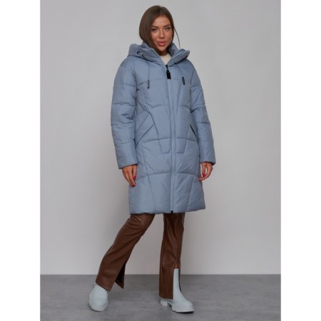 Coat insulated winter female, size 46, blue color-2