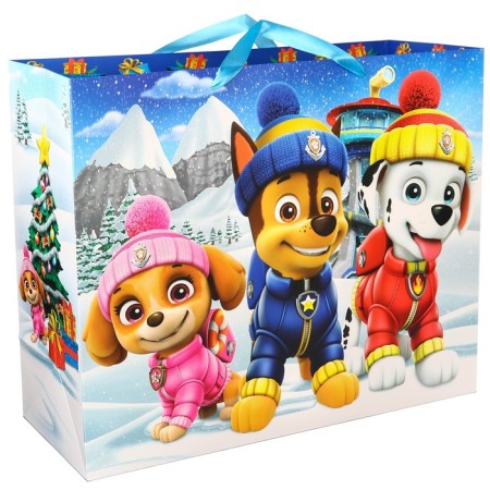 New Year. Gift package "Happy New Year!" 49x40x11 cm, puppy patrol-3