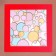 Paspartt frame size 24 × 24, transparent sheet, adhesive tape, red color