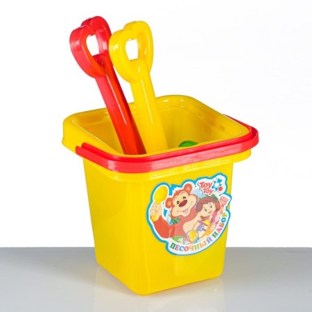 Set "Buckets, shoulder blades, molds": 5 toys for sandboxes, plastic, 14 x 25 cm, mix-7