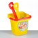 Set "Buckets, shoulder blades, molds": 5 toys for sandboxes, plastic, 14 x 25 cm, mix