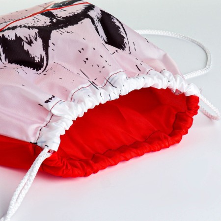 Bag for shoes on the lace, white color-2