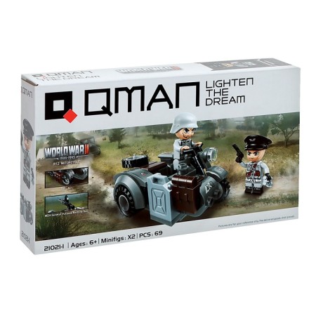 The designer Block Second World War “Military Motorcycle”, 69 parts-1