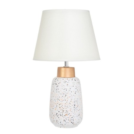 Table lamp "Kiang" 1x40W E14 white/gold 22x22x38cm-5