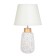 Table lamp "Kiang" 1x40W E14 white/gold 22x22x38cm