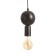 Antix lamp E27 40W Black Gold 10x10x27cm