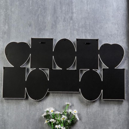 Photo frame plastic in 10 photos 10x15, 12x12 cm "Stylistics" White, 37x72 cm-3