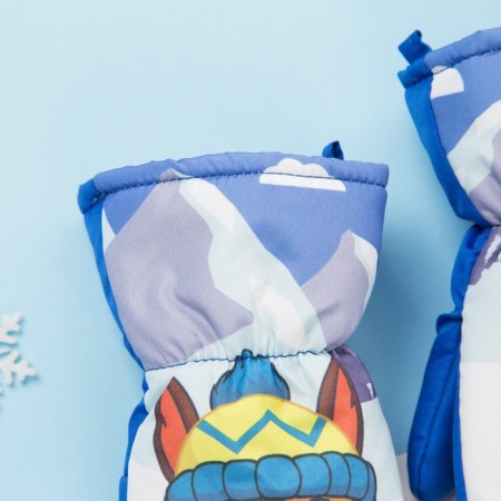Mittens (mittens) Winter Patrol "Gonchik" rr 13 (3-4 years), blue-1