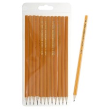 A set of pencils of black-grade 12 pieces of Koh-I-Noor 1696, 2H-2B