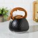 A kettle with a stainless steel whistle Magistro Heat, 3 L, TRS, Induction, Soft-Touch Hand, Black Color Black