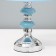 Table lamp "turquoise" 1x40W E27 220V Blue 21x21x39 cm Risalux