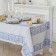 The table set "Ethel" (tablecloth 150x200 cm, napkins 45x45 cm - 6 pcs.) The color is blue, hl. With VMGO