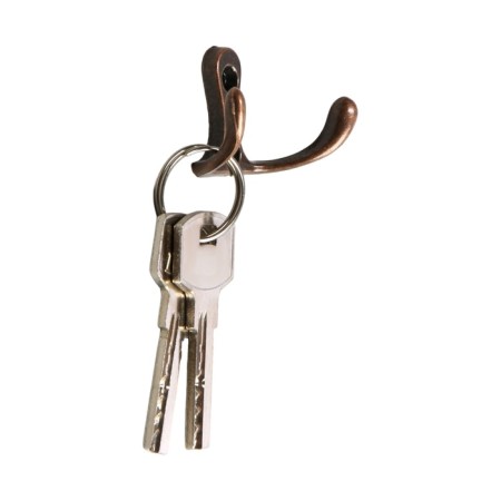 Furniture tundra hook TKD005, two -rod, copper, 5 pcs TMP-1