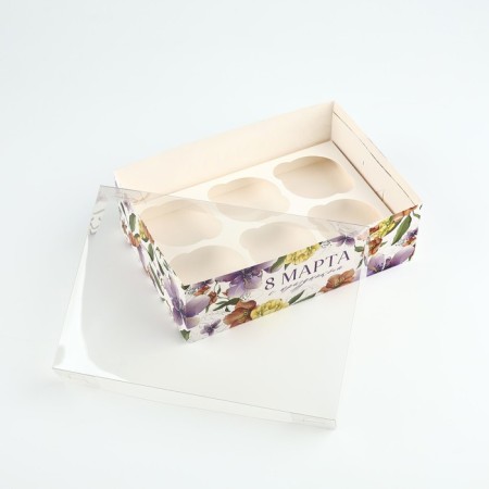 Box for Capcake "Irises", 23 x 16 x 7.5 cm-2