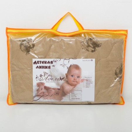 The blanket Adele Economy 105x140cm, central mix, camel is relieved. 150g/m, PE100%-3