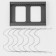 Kitchen holder for lids, pans and pots of the shade, color gray